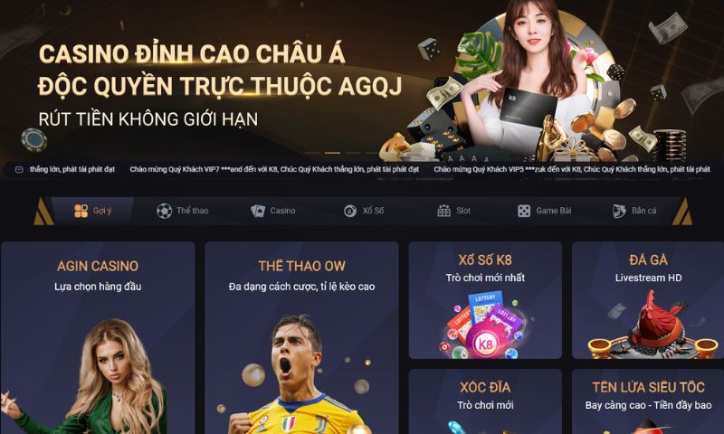 Nhà cái cá cược uy tín hàng đầu K8